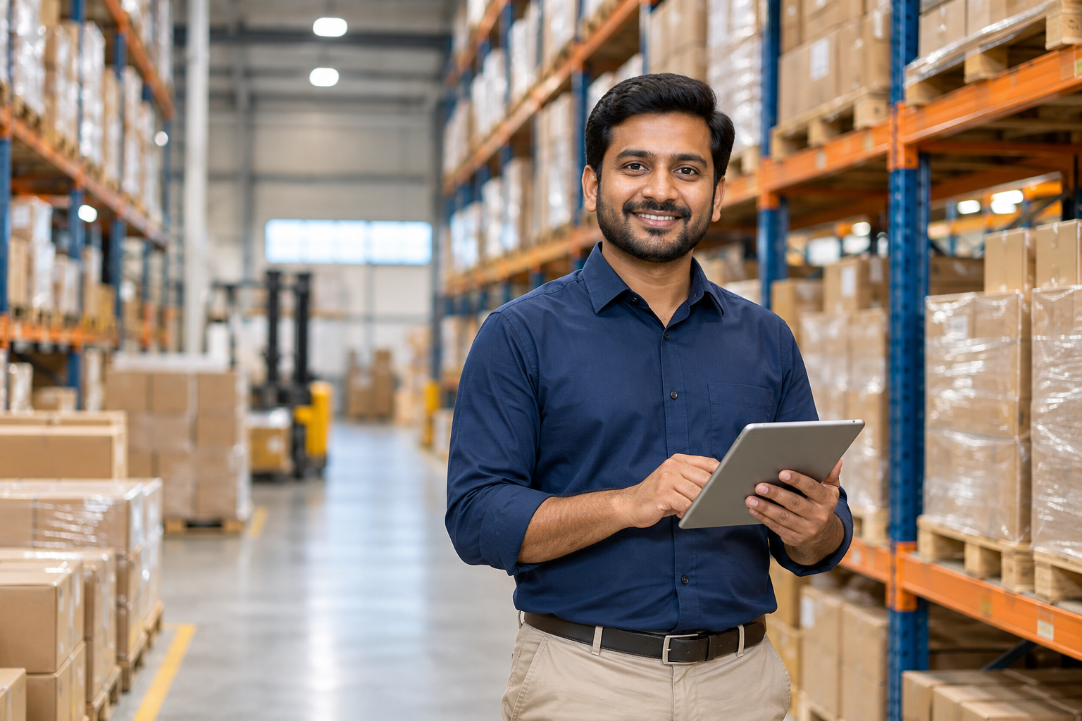 Trade Now India supplier managing warehouse inventory